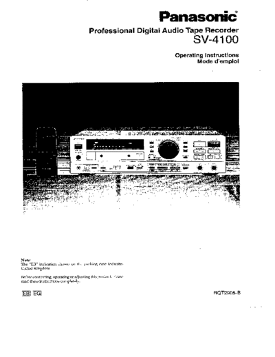 panasonic B4100  panasonic Audio SV-4100 B4100.pdf