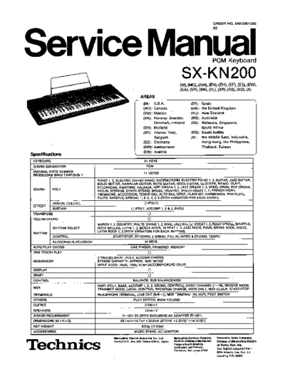 panasonic 7546 - manual de servicio  panasonic Audio SX-KN200 7546 - manual de servicio.pdf