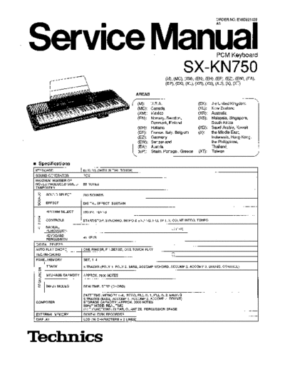 panasonic 3884 - manual de servicio  panasonic Audio SX-KN750 3884 - manual de servicio.pdf
