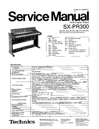 panasonic 4238 - manual de servicio  panasonic Audio SX-PR300 4238 - manual de servicio.pdf