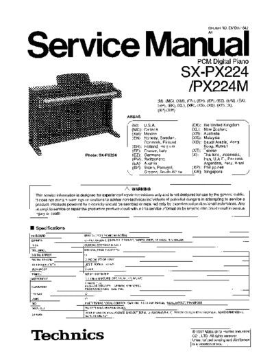 panasonic 3924 - manual de servicio  panasonic Audio SX-PX224 3924 - manual de servicio.pdf