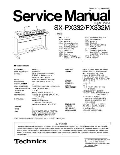 panasonic 7553 - manual de servicio  panasonic Audio SX-PX332 7553 - manual de servicio.pdf