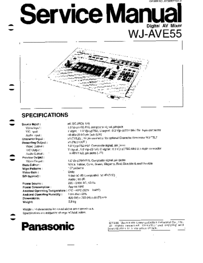 panasonic aave55  panasonic Audio WJ-AVE55 aave55.pdf