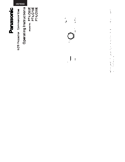 panasonic IM-PT-LC80 76 56EEnglish  panasonic Beamer PT-LC76E IM-PT-LC80_76_56EEnglish.pdf