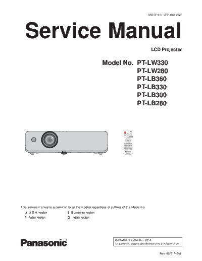 panasonic pt-lb360 sm (1)  panasonic Beamer PT-LW330 pt-lb360_sm (1).pdf