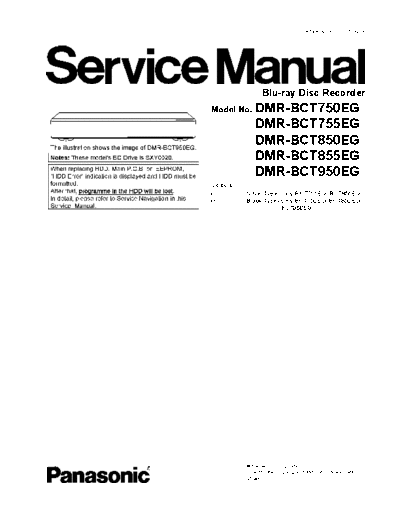 panasonic pcz1507104ce  panasonic Blue Ray DMR-BCT855EG pcz1507104ce.pdf