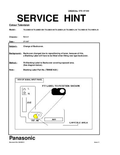 panasonic 97030  panasonic Bullettines Bulletins 97030.pdf