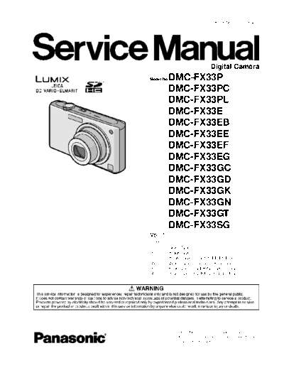 panasonic panasonic lumix dmc fx33p a fx33sg  panasonic Cam DMC-FX33 panasonic_lumix_dmc_fx33p_a_fx33sg.pdf