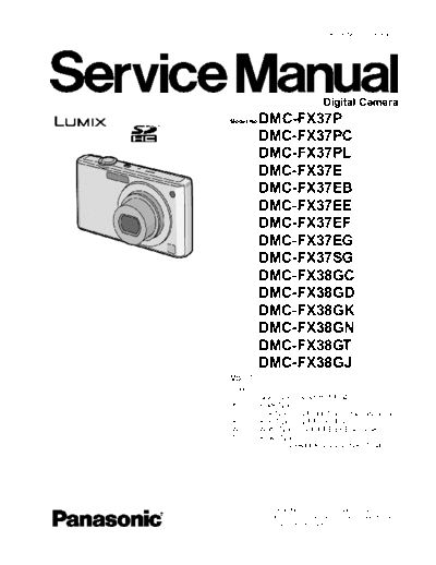 panasonic DMC-FX37 FX38  panasonic Cam DMC-FX37 FX38 DMC-FX37 FX38.pdf