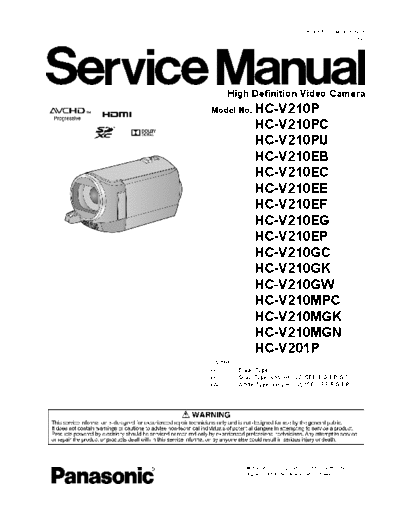 panasonic vm1302004ce  panasonic Cam HC-V210GK vm1302004ce.pdf