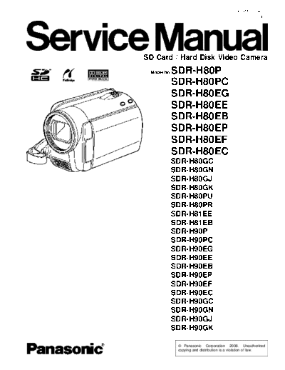 panasonic VM0812041CE  panasonic Cam SDR-H80EB VM0812041CE.pdf