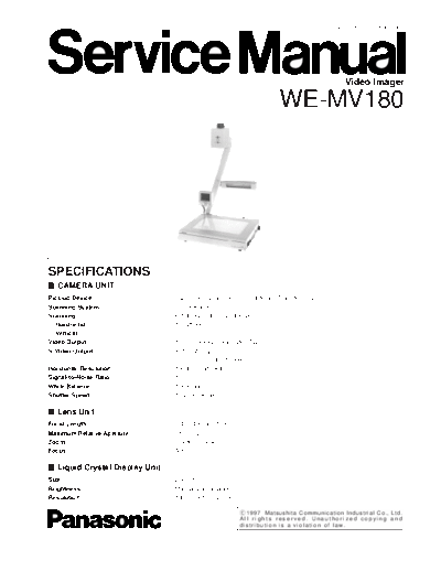 panasonic m1mv180e  panasonic Cam WEMV180 m1mv180e.pdf