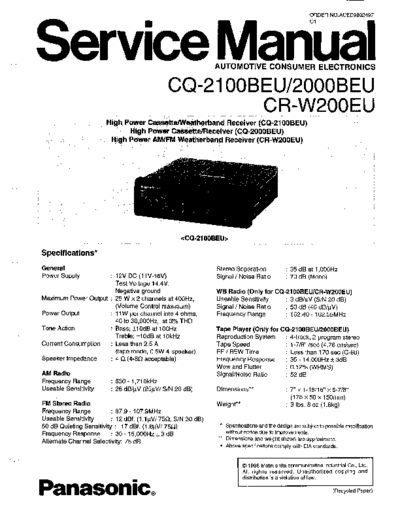 panasonic 80249700  panasonic Car Audio CQ-2100BU 80249700.pdf