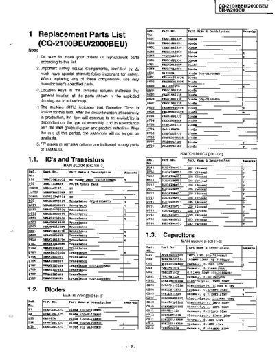 panasonic 80249709  panasonic Car Audio CQ-2100BU 80249709.PDF