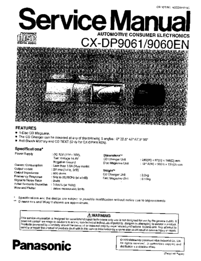 panasonic A9061EN  panasonic Car Audio CX-DP9060 A9061EN.pdf