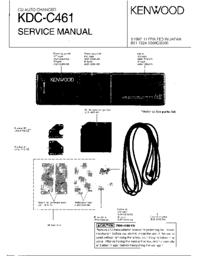 panasonic KENWOOD - KDC C461 - Service Manual  panasonic Car Audio KDC-C461 KENWOOD - KDC C461 - Service Manual.pdf