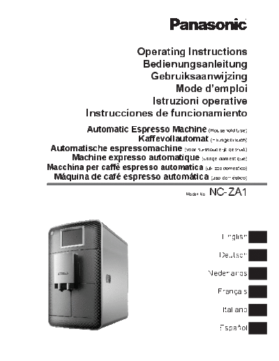 panasonic NC-ZA1 EU 20130708  panasonic Coffee Maker NC-ZA1HXE NC-ZA1_EU_20130708.pdf