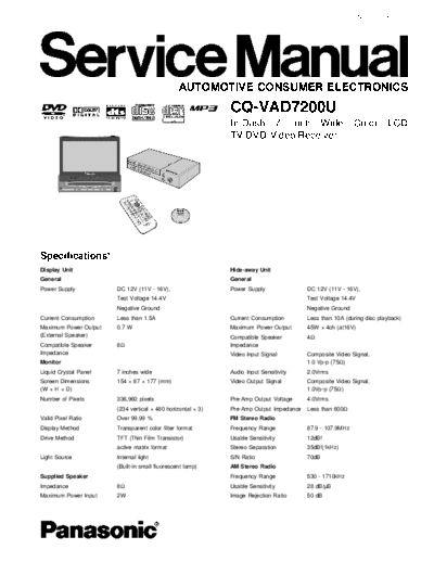 panasonic hfe panasonic cq-vad7200 service en  panasonic DVD CQ-VAD7200 hfe_panasonic_cq-vad7200_service_en.pdf
