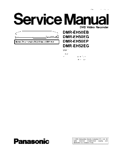panasonic service  panasonic DVD DMR-EH52EG service.pdf