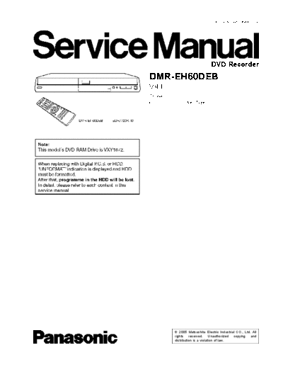 panasonic MAD0508007CE A DMR-EH60DEB  panasonic DVD DMR-EH60DEB MAD0508007CE_A_DMR-EH60DEB.pdf