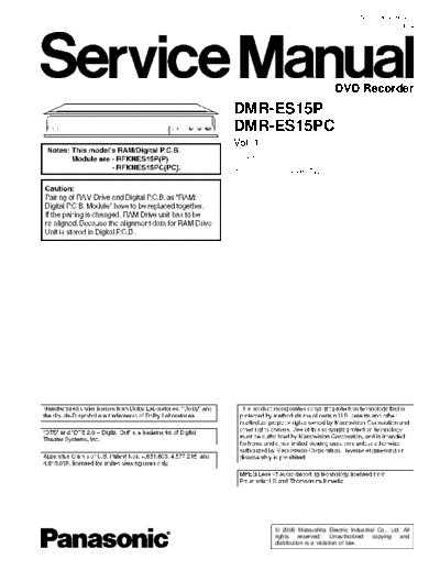 panasonic DMR-ES15P PC (sm)  panasonic DVD DMR-ES15 DMR-ES15P_PC (sm).pdf
