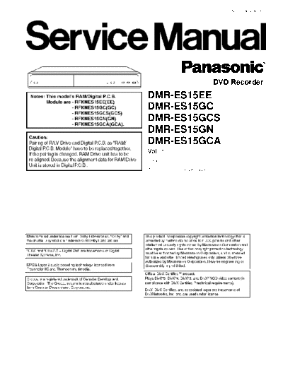 panasonic hfe panasonic dmr-es15 service vol 1 en  panasonic DVD DMR-ES15 hfe_panasonic_dmr-es15_service_vol_1_en.pdf