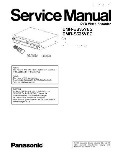 panasonic DMR-ES35VE  panasonic DVD DMR-ES35 DMR-ES35VE.pdf