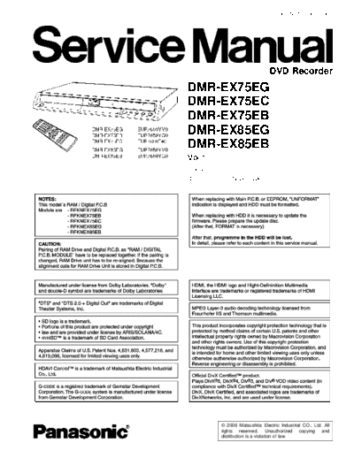 panasonic MAD0607020CE  panasonic DVD DMR-EX75EG MAD0607020CE.pdf