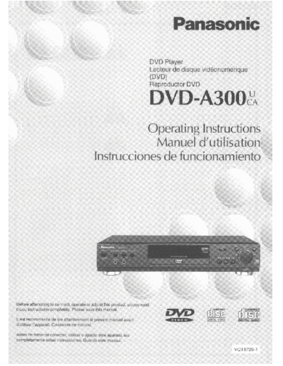 panasonic hfe panasonic dvd-a300 en fr es  panasonic DVD DVD-A300 hfe_panasonic_dvd-a300_en_fr_es.pdf