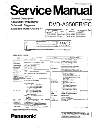 panasonic a350eb dvd sm  panasonic DVD DVD-A350 a350eb_dvd_sm.pdf
