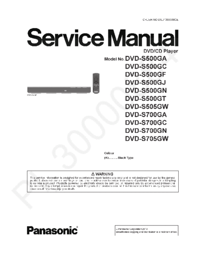panasonic Panasonic DVD-S500G DVD-S505G DVD-S700G DVD-S705G Series  panasonic DVD DVD-S700G DVD-S705G Panasonic_DVD-S500G_DVD-S505G_DVD-S700G_DVD-S705G_Series.pdf