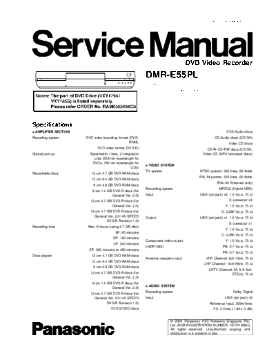 panasonic Panasonic-DMR-E55PL-SM  panasonic DVD-Video DMR-E55PL Panasonic-DMR-E55PL-SM.pdf