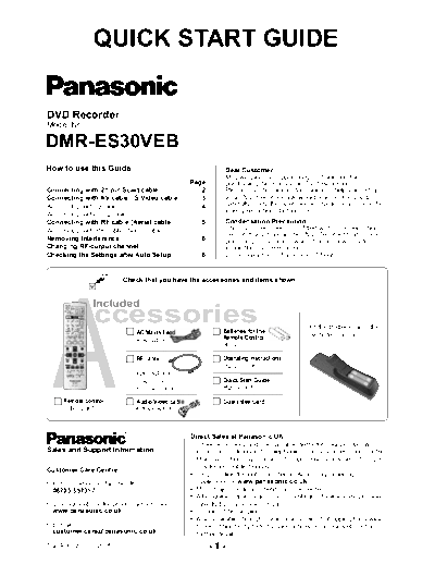 panasonic DMRES30V  panasonic DVD-Video DMR-ES30V DMRES30V.pdf