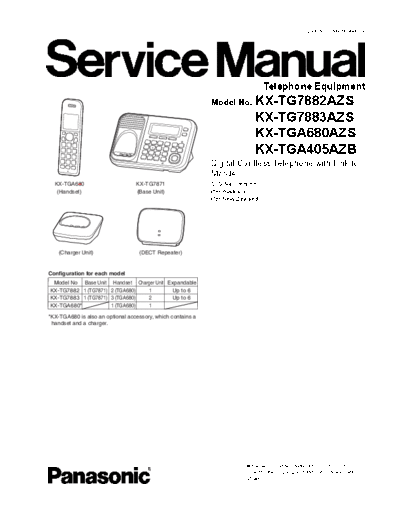 panasonic KX-TG7882AZS KX-TG7883AZS KX-TGA680AZS KX-TGA405AZB [X]  panasonic Fax KX-TG7882AZS KX-TG7883AZS Panasonic_KX-TG7882AZS_KX-TG7883AZS_KX-TGA680AZS_KX-TGA405AZB_[X].pdf