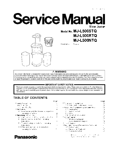 panasonic 20150626 mj-L500stq  panasonic Housheld MJ-L500STQ 20150626_mj-L500stq.pdf