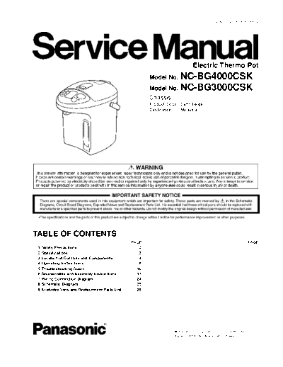 panasonic Panasonic NC-BG4000CSK NC-BG3000CSK Electric Thermo Pot  panasonic Housheld NC-BG4000CSK Panasonic_NC-BG4000CSK_NC-BG3000CSK_Electric_Thermo_Pot.pdf