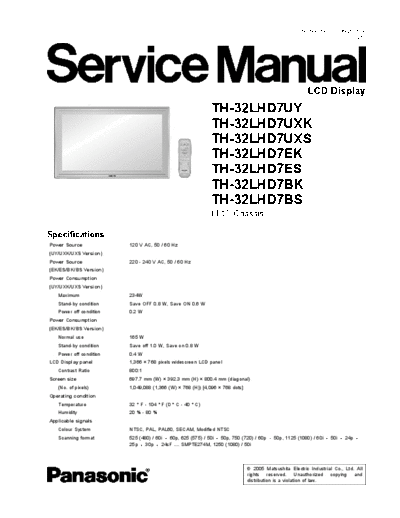 panasonic th 32lhd7u e b  panasonic LCD TH-32LHD7ES th_32lhd7u_e_b.pdf