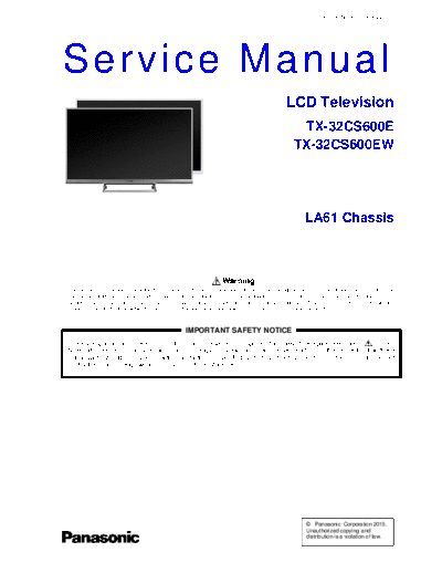 panasonic PCZ1503022CE  panasonic LCD TX-32CS600EW  chassis LA61 PCZ1503022CE.pdf