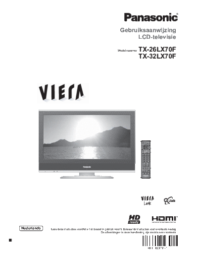 panasonic TQB0E0401B  panasonic LCD TX-32LX70 TQB0E0401B.pdf