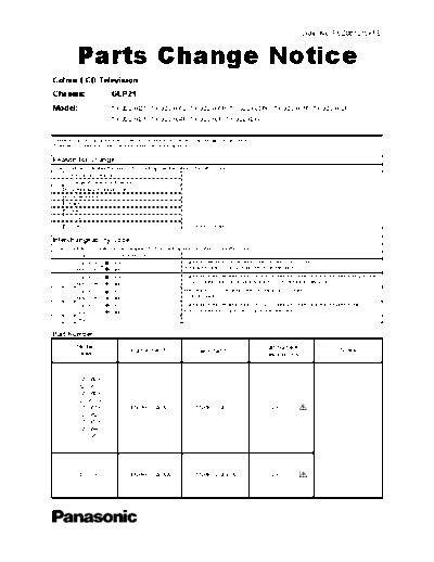 panasonic PCZ0610108PE  panasonic LCD TX-32LXD60 PCZ0610108PE.pdf