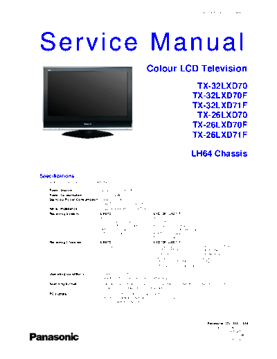 panasonic PCZ0702009CE v2  panasonic LCD TX-32LXD71F PCZ0702009CE_v2.pdf
