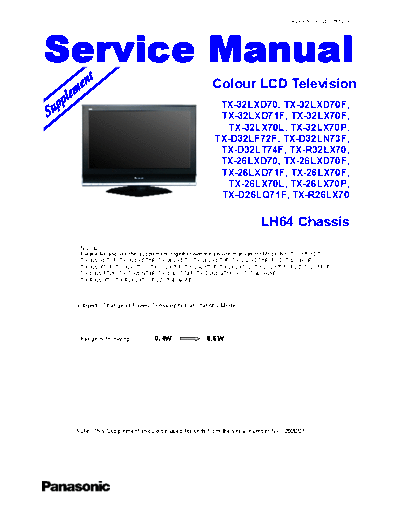 panasonic PCZ0706059SE  panasonic LCD TX-32LXD71F PCZ0706059SE.pdf