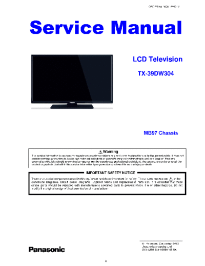 panasonic MQM160301 MB97 V1  panasonic LCD TX-39DW304 MQM160301_MB97_V1.pdf