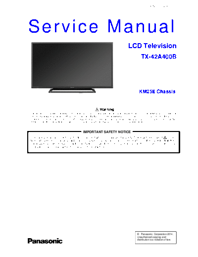 panasonic PCZ1403045CE  panasonic LCD TX-42A400B  chassis KM25E PCZ1403045CE.pdf