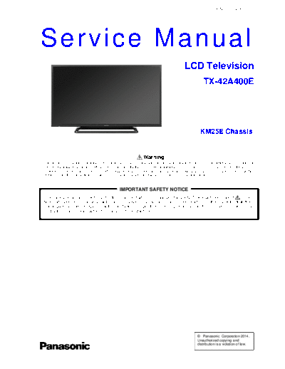 panasonic PCZ1403046CE  panasonic LCD TX-42A400E PCZ1403046CE.pdf