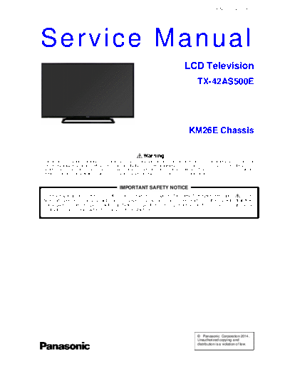 panasonic PCZ1402033CE  panasonic LCD TX-42AS500E PCZ1402033CE.pdf