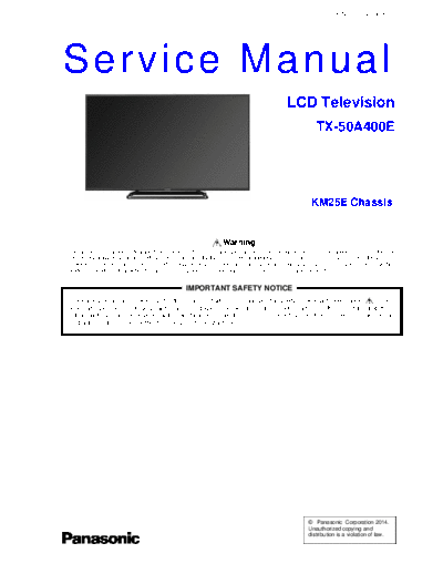 panasonic PCZ1404063CE  panasonic LCD TX-50A400E chassis KM25E PCZ1404063CE.pdf