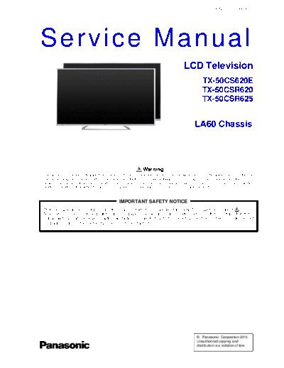 panasonic PCZ1503050CE  panasonic LCD TX-50CS620E PCZ1503050CE.pdf