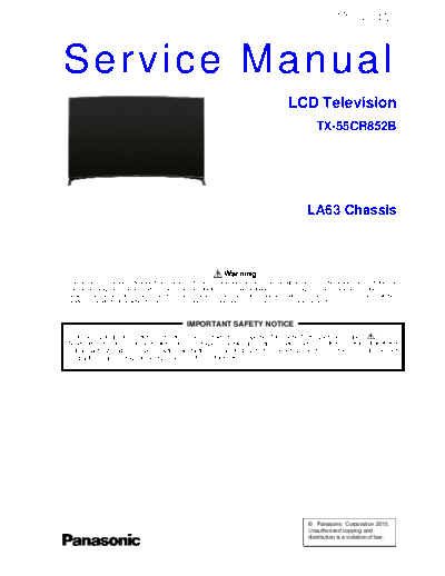 panasonic PCZ1507129CE  panasonic LCD TX-55CR852B PCZ1507129CE.pdf