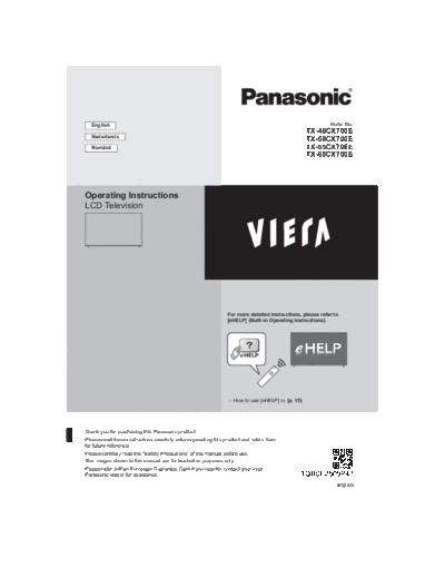 panasonic TQB0E2509P4  panasonic LCD TX-55CX700 TQB0E2509P4.pdf